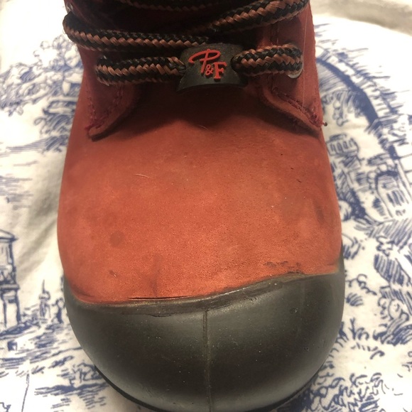 P&F Workwear Red Women’s Work Boots Waterproof Safety Toe Size 5 US - Picture 10 of 13